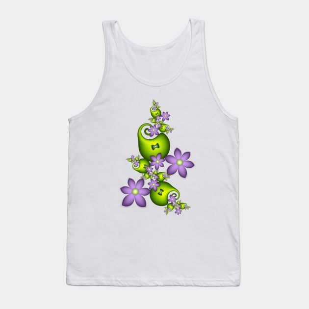 Lilac Fantasy Flowers For Good Mood Tank Top by Gabiw_Art